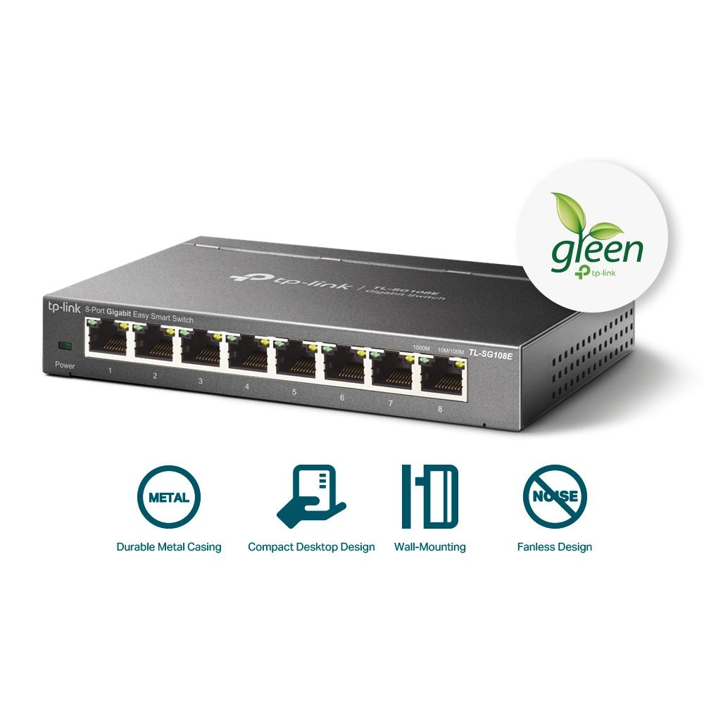 Commutateur Ethernet géré Gigabit, 8 ports, 10 M, 100 M, 1000M