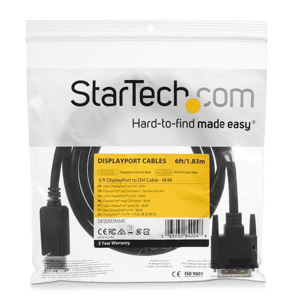 STARTECH.COM DP2DVI2MM6