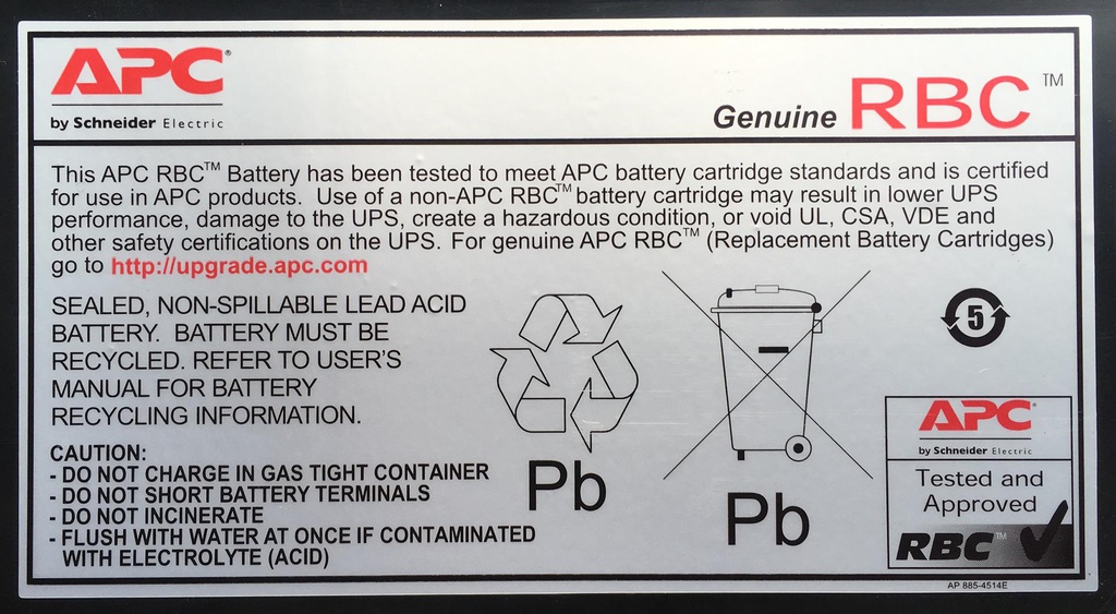 AMERICAN POWER CONVERSION RBC5