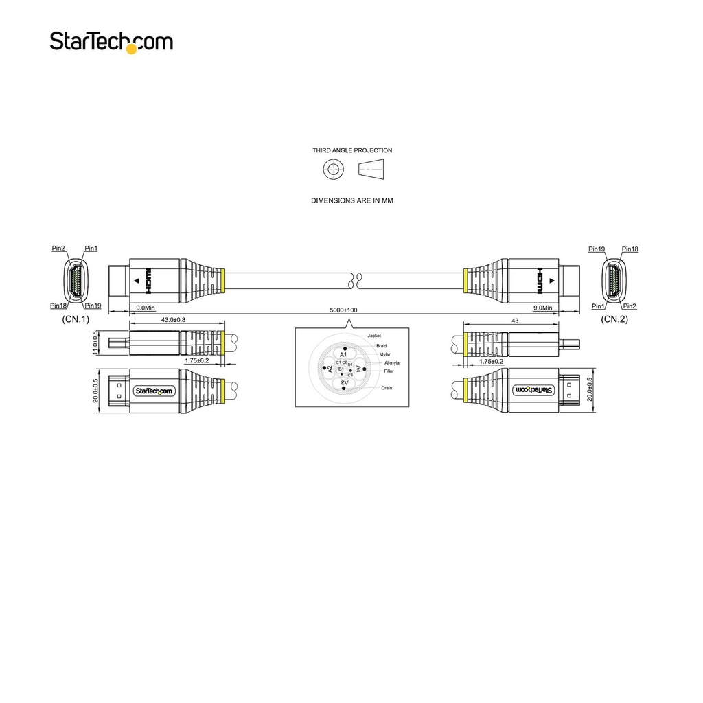 STARTECH.COM HDMM21V5M