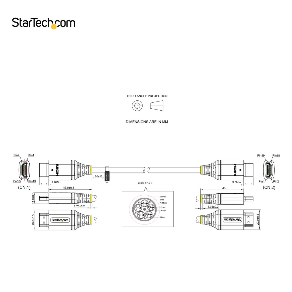 STARTECH.COM HDMMV3M