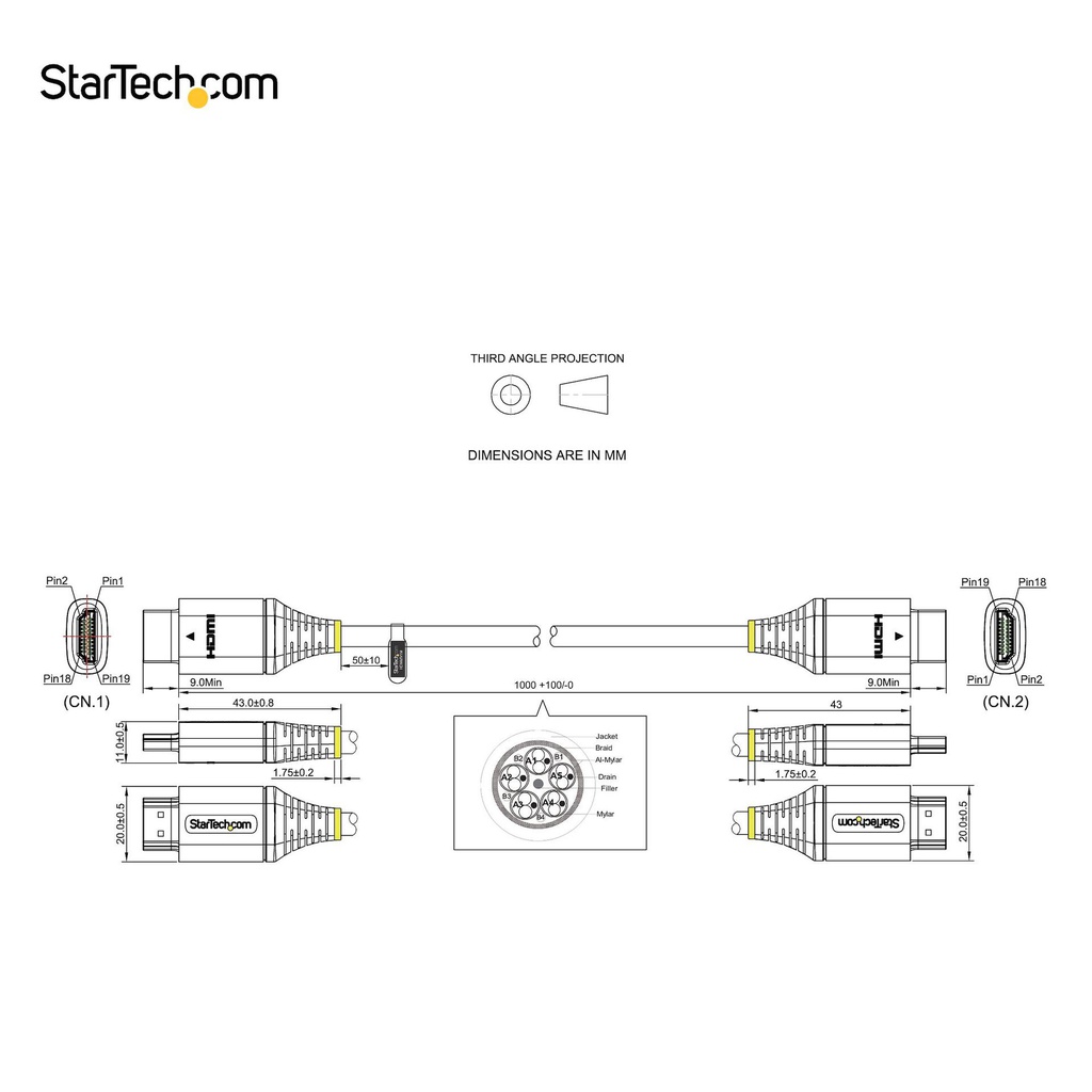 STARTECH.COM HDMMV1M