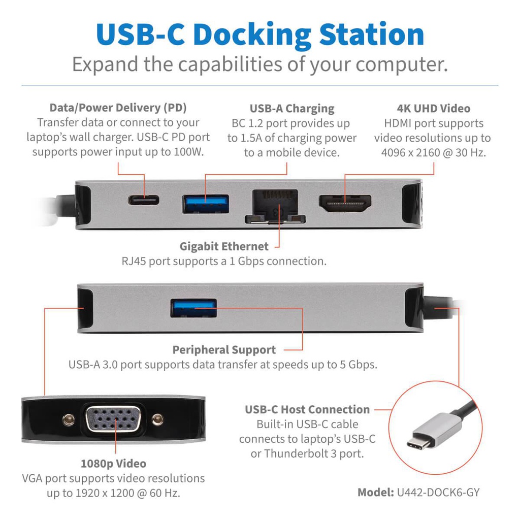 TRIPP LITE U442-DOCK6-GY