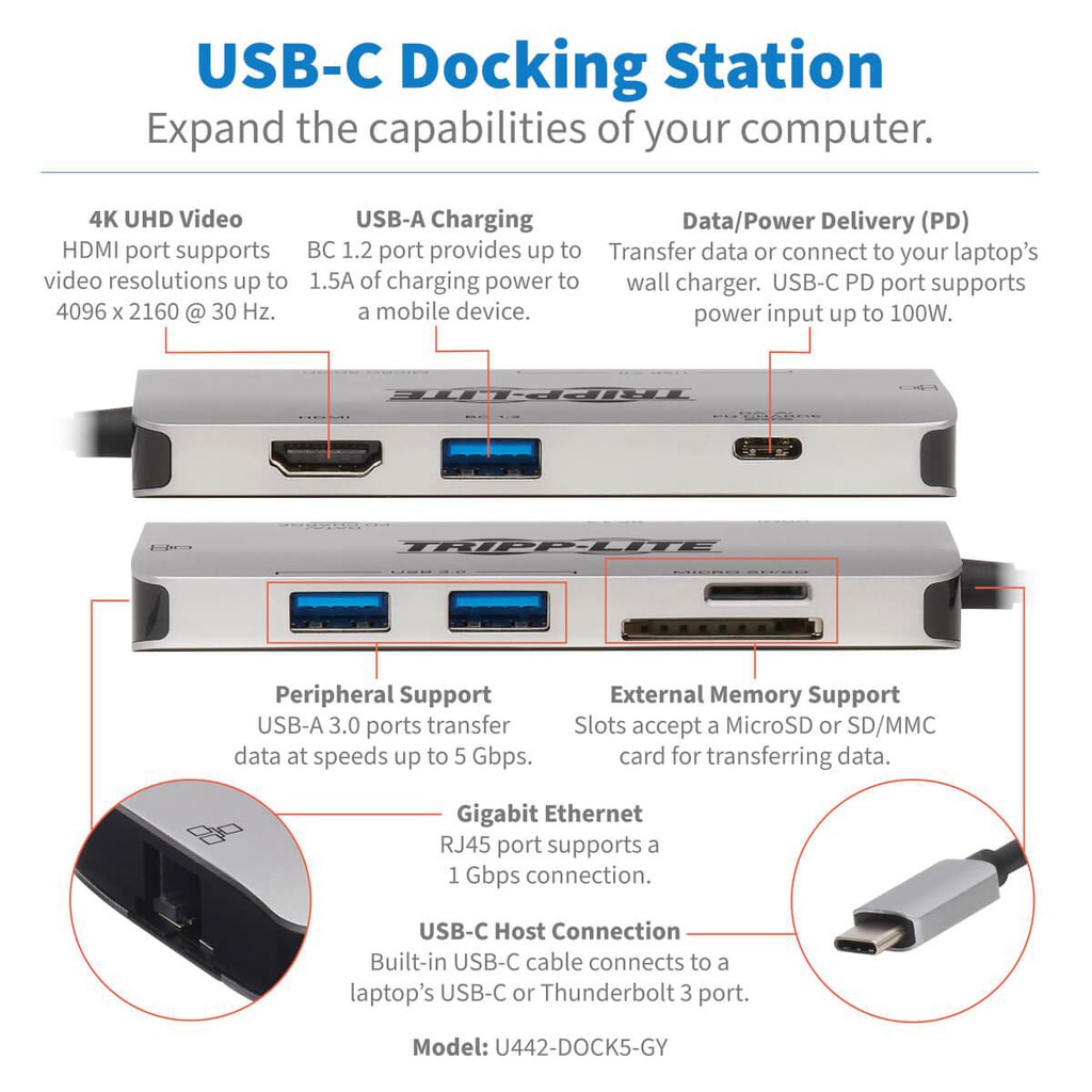 TRIPP LITE U442-DOCK5-GY