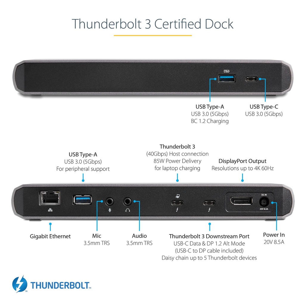 STARTECH.COM TB3DK2DPPD