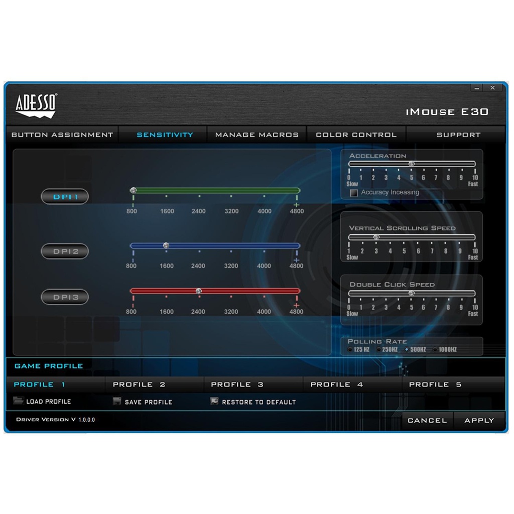 ADESSO TECHNOLOGY IMOUSE E30