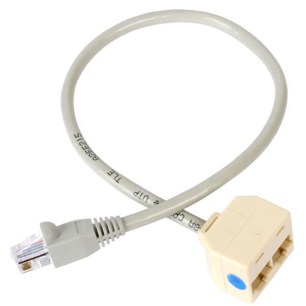 StarTech.com 2-to-1 RJ45 Splitter Cable Adapter - F/M (RJ45SPLITTER)