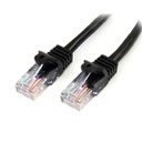 StarTech.com 3 ft Black Snagless Category 5e (350 MHz) UTP Patch Cable, 0,91 m