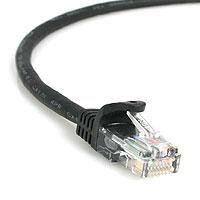 StarTech.com 25 ft Black Snagless Category 5e (350 MHz) UTP Patch Cable, 7,62 m