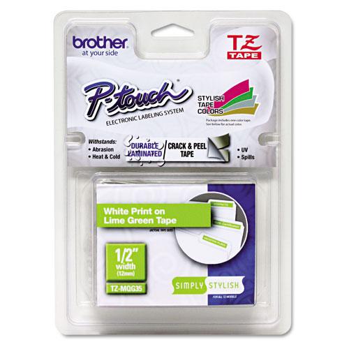 Brother TZEMQG35, TZ, White, 5 m, 1.2 cm