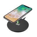 Adesso AUH-1010, Indoor, USB, 9 V, Wireless charging, 1.2 m, Black