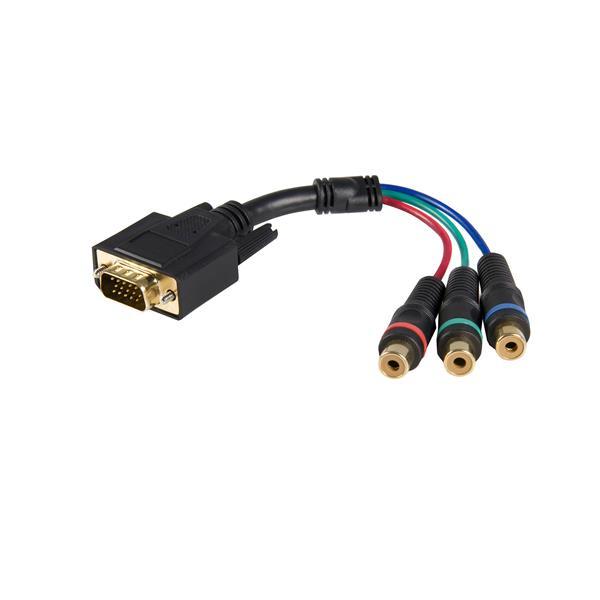 StarTech.com 6in HD15 to Component RCA Breakout Cable Adapter - M/F