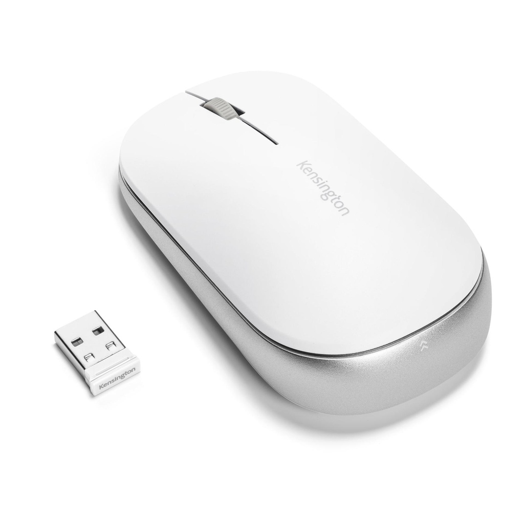 Kensington Souris SureTrack™ avec double connectivité sans fil - Blanche