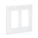 Tripp Lite Double-Gang Faceplate, Decora Style - Vertical, White (N042D-200-WH)