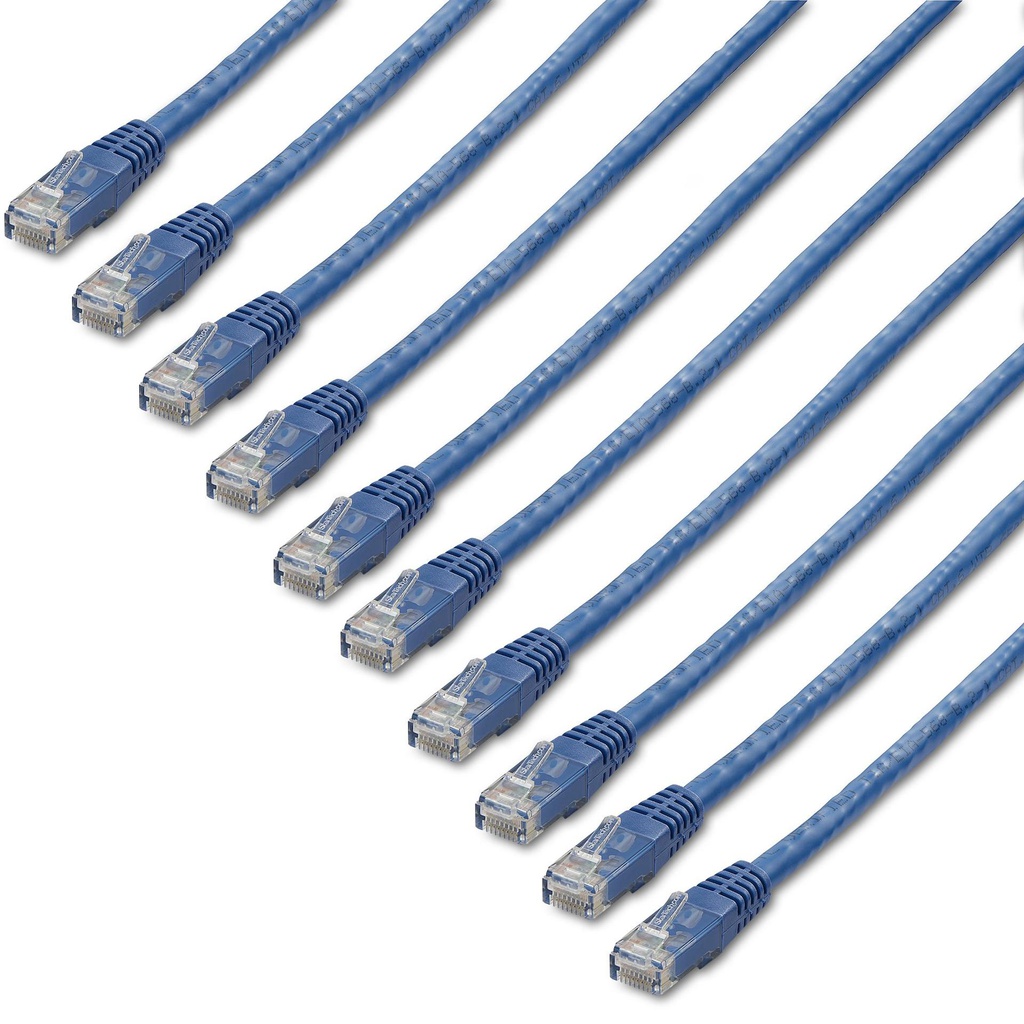 StarTech.com C6PATCH1BL10PK, 0,305 m, Cat6, U/UTP (UTP), RJ-45, RJ-45