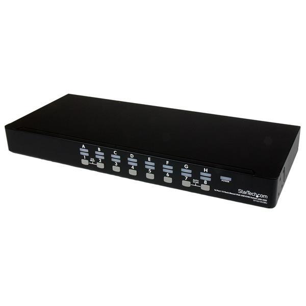 StarTech.com 16 Port 1U Rackmount USB KVM Switch Kit with OSD and Cables