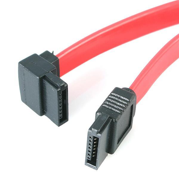 StarTech.com 12in SATA to Left Angle SATA Serial ATA Cable (SATA12LA1)