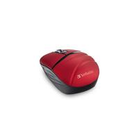 Verbatim 2.4 GHz, 1000 DPI, USB-A receiver, 1 x AAA battery, Red (70706)