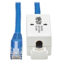 Tripp Lite N237-P18N-WHSH, 0,457 m, Cat6, U/UTP (UTP), RJ-45