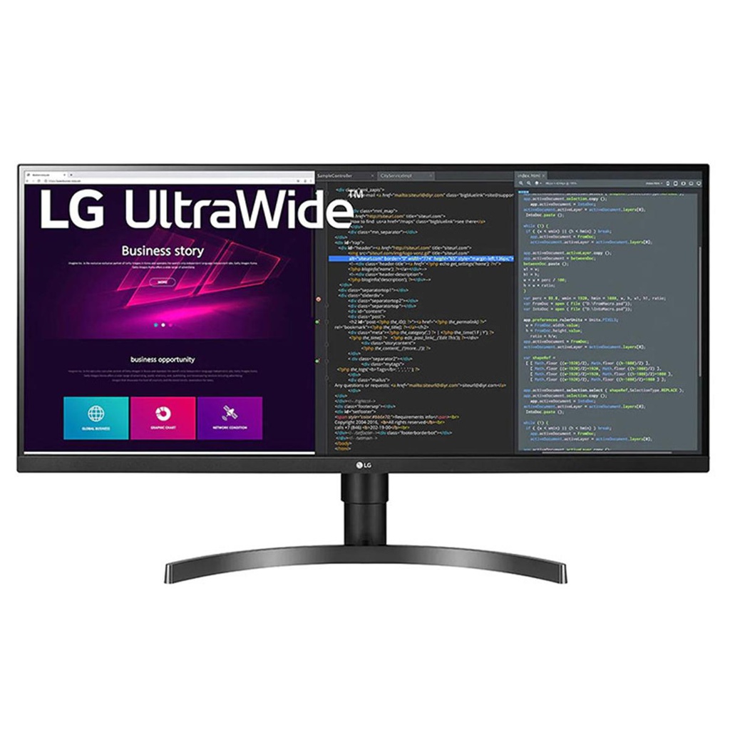 LG 34&quot; QHD IPS 3440 x 1440, 5ms, sRGB 99%, HDMI, DisplayPort, USB, Headphone Out