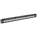 Tripp Lite 24-Port 1U Rack-Mount Cat6a Feedthrough Patch Panel, RJ45 Ethernet