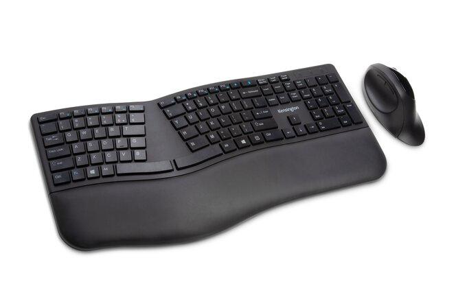 Kensington Clavier et souris sans fil Pro Fit® Ergo (noir) (K75406US)