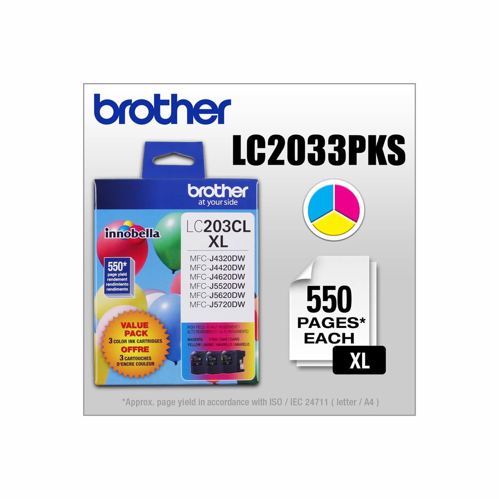 Cartouche d'encre Brother LC-2033PKS