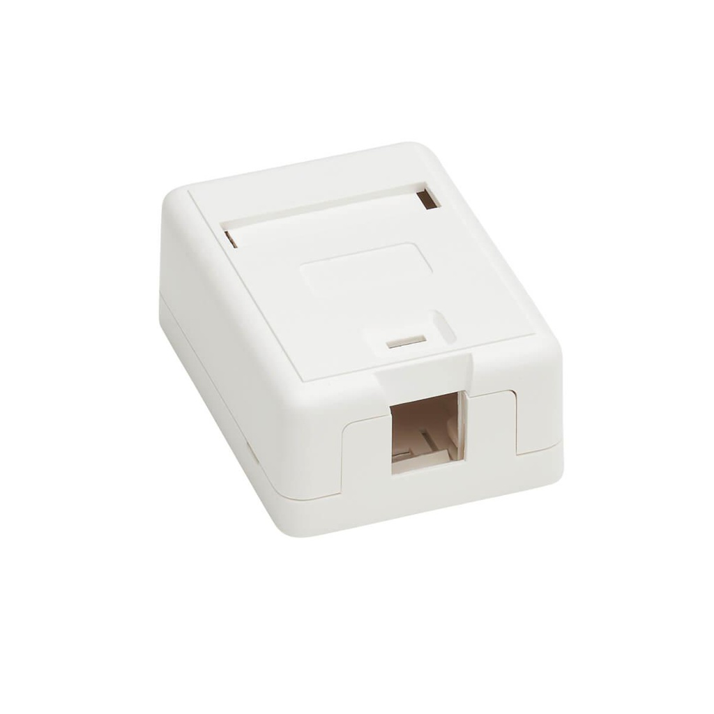 Tripp Lite Surface-Mount Box for Keystone Jack - 1 Port, White (N082-001-WH)