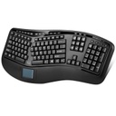 Adesso Tru-Form 4500 - 2.4GHz Wireless Ergonomic Touchpad Keyboard (WKB-4500UB)