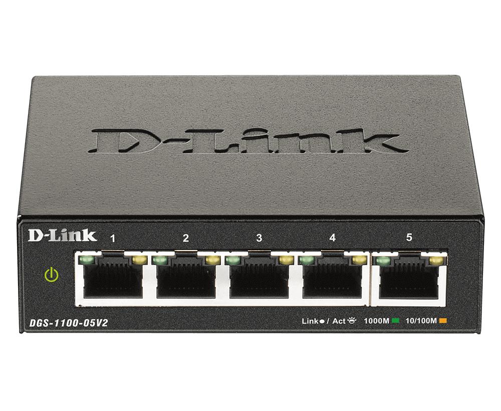 D-Link DGS-1100-05V2, Géré, L2, Gigabit Ethernet (10/100/1000)