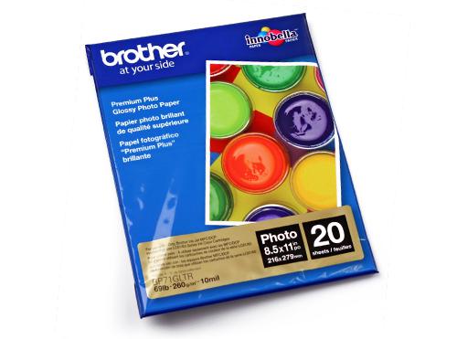 Brother Papier photo glacé format lettre (20 feuilles) (BP71GLTR)