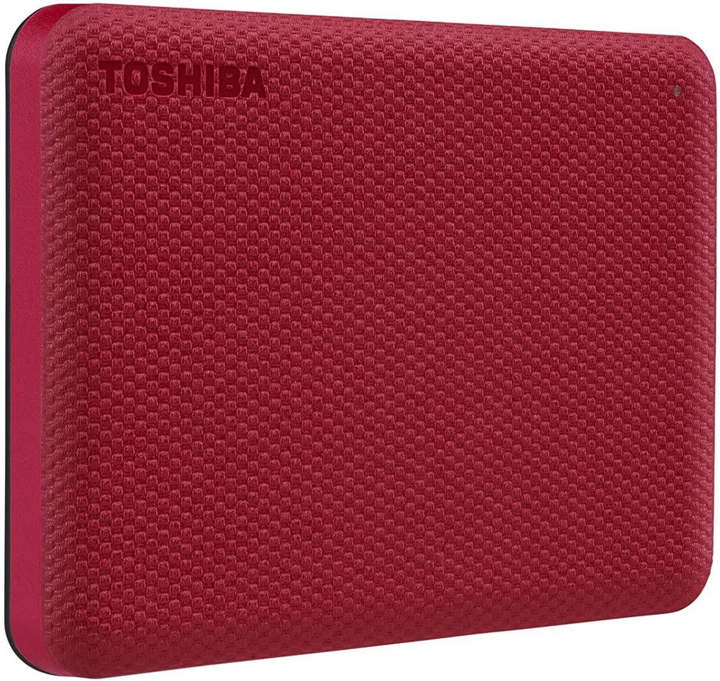 Toshiba 2 To, USB 3.0, 5 Gb/s, 78 x 109 x 14 mm, 149 g, Rouge (HDTCA20XK3AA)