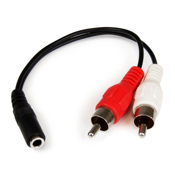 StarTech.com 0.152m 3.5mm - 2xRCA m/f audio cable