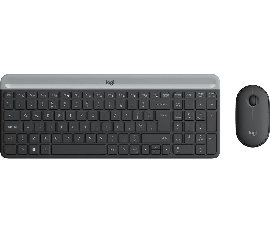 Logitech Ensemble clavier et souris sans fil mince MK470 (920-009437)