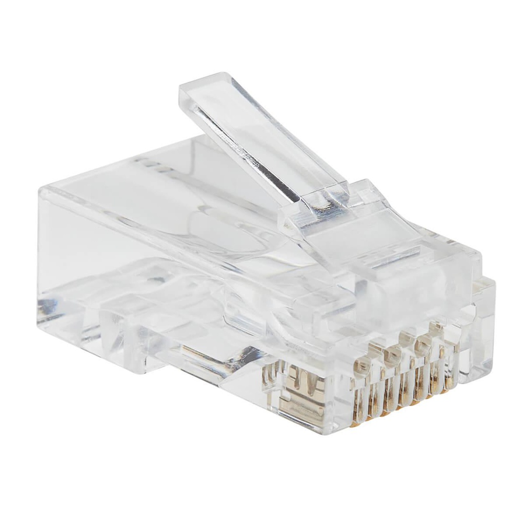 Tripp Lite Cat6 RJ45 Pass-Through UTP Modular Plug, 50 Pack (N232-050-UTP)