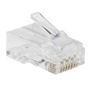 Tripp Lite Cat6 RJ45 Pass-Through UTP Modular Plug, 100 Pack (N232-100-UTP)