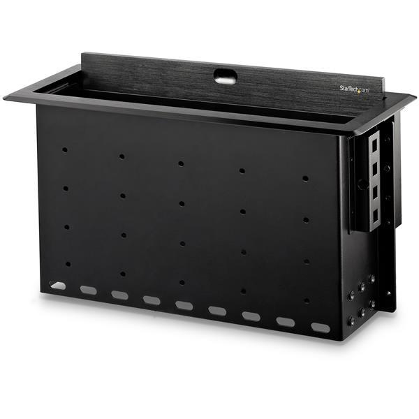 StarTech.com BOX4MODULE, Boîtier de câbles, Bureau, Aluminium, Acier, Noir