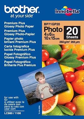 Brother Glossy Photo 260 g/m² 10x15 cm (BP71GP20)