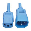 Tripp Lite PDU Power Cord, C13 to C14 - 10A, 250V, 18 AWG, 3 ft. (0.91 m), Blue