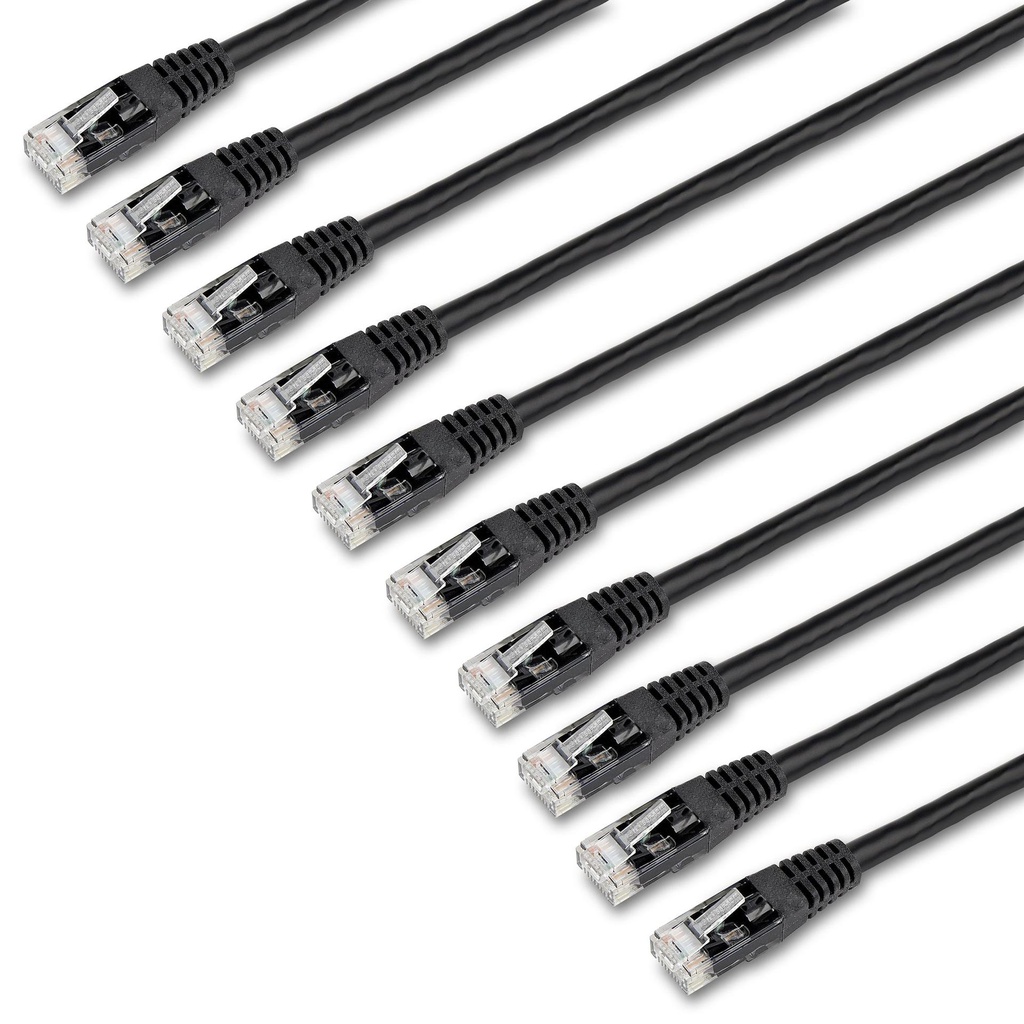 StarTech.com C6PATCH6BK10PK networking cable