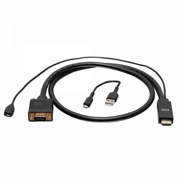 C2G Câble adaptateur vidéo HDMI vers VGA de 1,80 m - 1080p (C2G41472)