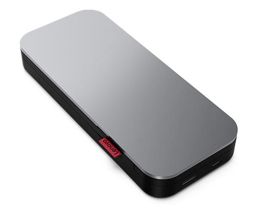 Lenovo Go, 20000 mAh, Lithium-Ion (Li-Ion), Noir, Gris (40ALLG2WWW)