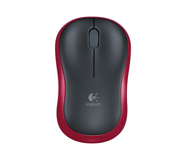 Logitech Souris sans fil M185, sans fil RF, rouge (910-003635)