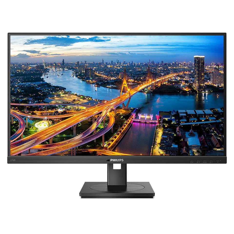 Philips B Line LCD monitor with USB-C docking (276B1)