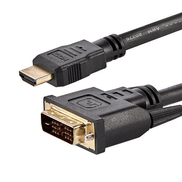 StarTech.com Câble HDMI® vers DVI-D de 1,8m - Mâle / Mâle - Noir (HDMIDVIMM6)