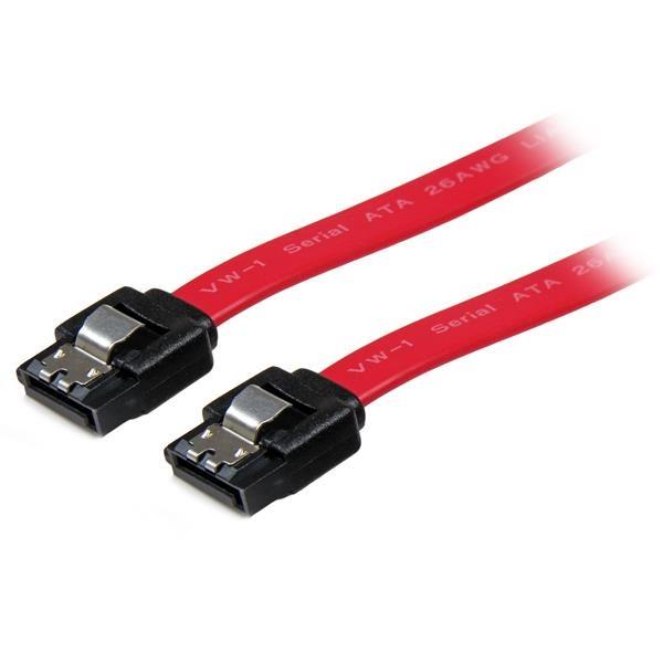 StarTech.com 18in Latching SATA Cable - Serial ATA Cable (LSATA18)