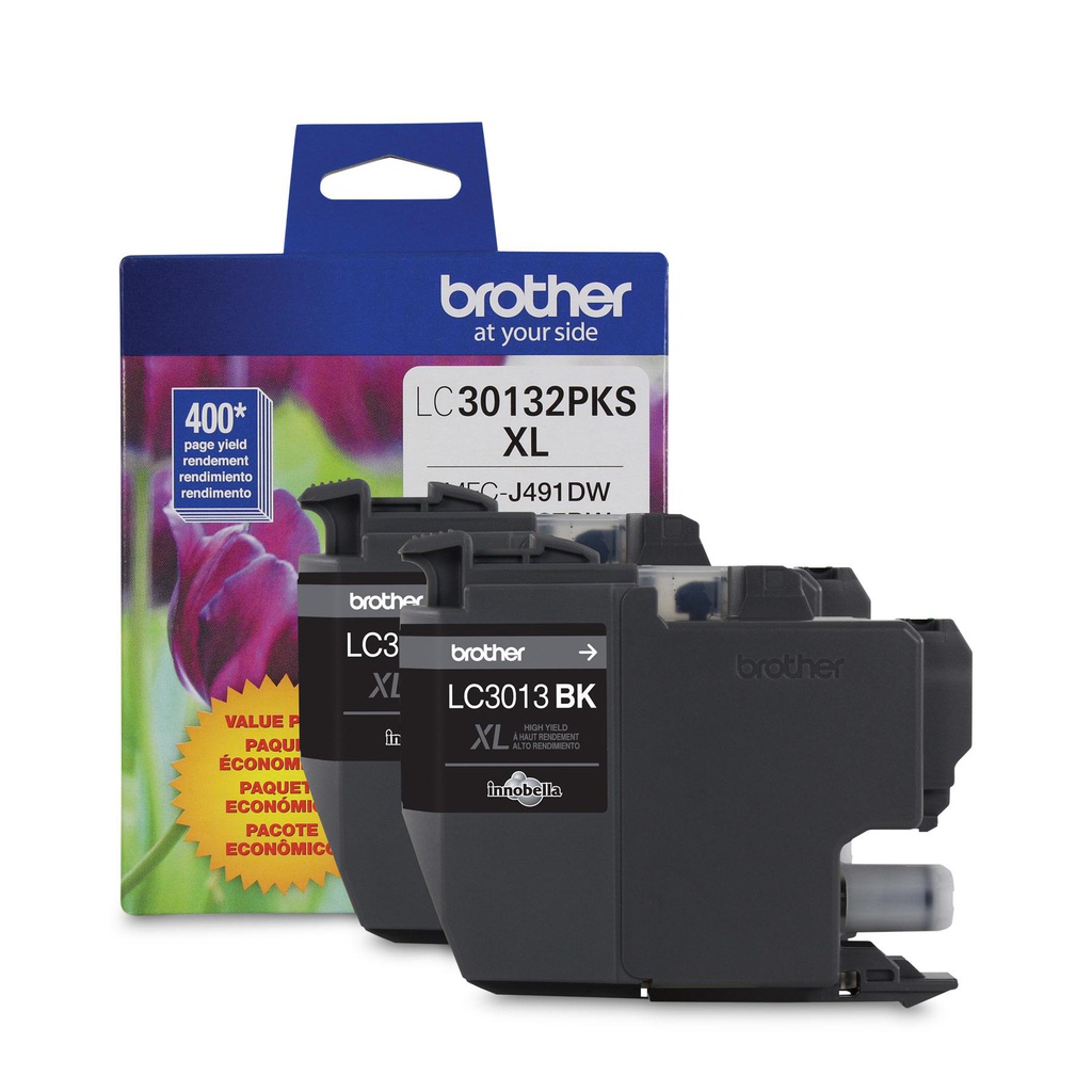 Brother Genuine LC30132PKS 2-Pack High-yield Black Ink Cartridge