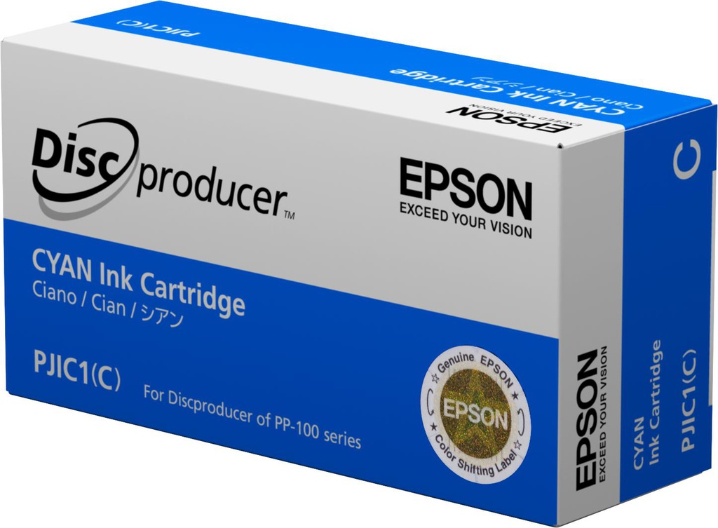 Epson Discproducer Ink Cartridge, Cyan (MOQ=10) (C13S020447)