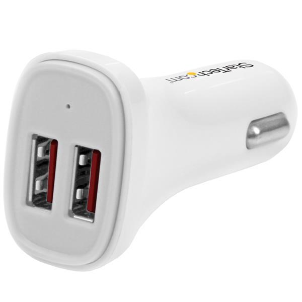 StarTech.com USB2PCARWHS, Auto, Allume-cigare, 5 V, Blanc