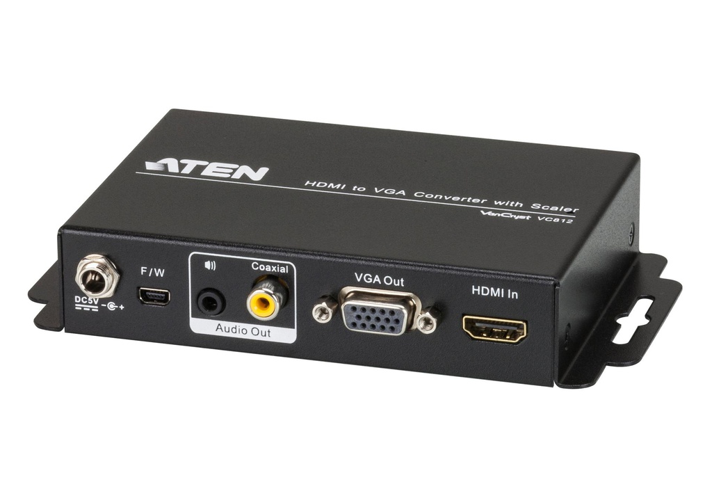 ATEN Convertisseur HDMI vers VGA/Audio avec Scaler (VC812)